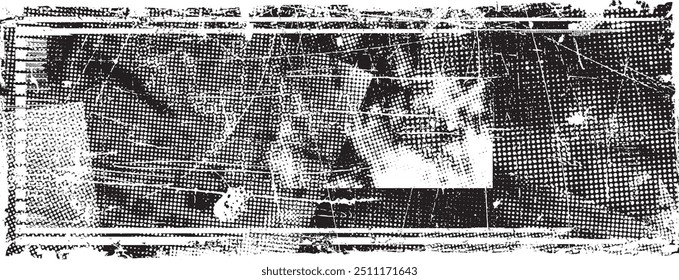 Glitch forma de grange distorsionada . Logo grungy de Noise . Formas de error de defecto de moda . Glitched marco .Grunge texturizado . Efecto angustiado. Formas de Vector