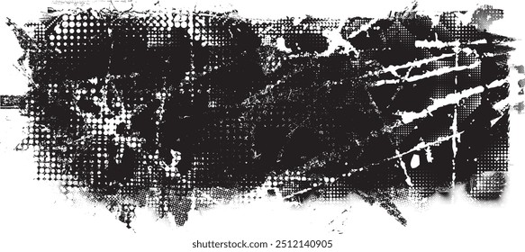 Glitch forma de grange distorsionada . Logo grungy de Noise . Formas de error de defecto de moda . Glitched marco .Grunge texturizado . Efecto angustiado. Formas de Vector