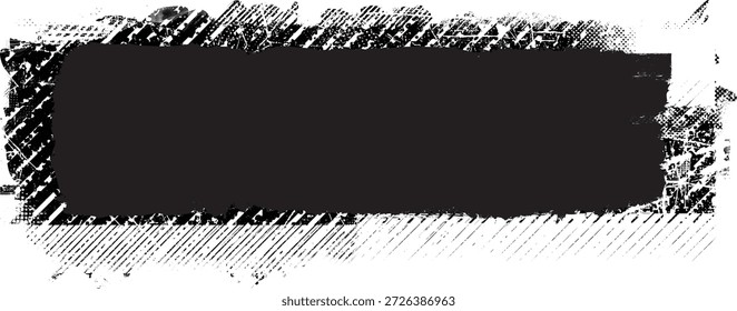 Glitch verzerrte Grange-Form . Noise Grungy Logo . Trendy Fehler Formen . Glitzernder Rahmen .Grunge strukturiert . Distressed-Effekt .Vektorformen
