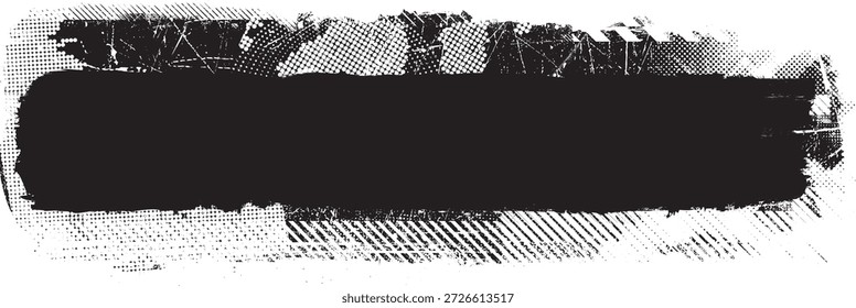 Glitch verzerrte Grange-Form . Noise Grungy Logo . Trendy Fehler Formen . Glitzernder Rahmen .Grunge strukturiert . Distressed-Effekt .Vektorformen
