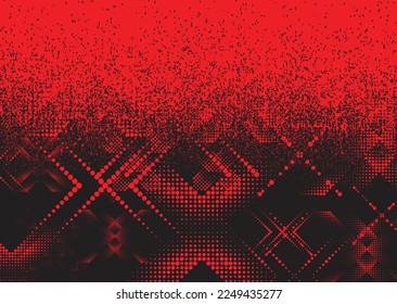 Glitchverzerrter grunge Hintergrund . Rauschen zerstörte Textur. Trendy Defaultformen . Grunge Textur. Distressed effect .Vector formt mit einer duo-ton-halftone-Punkte-Siebdruckstruktur.