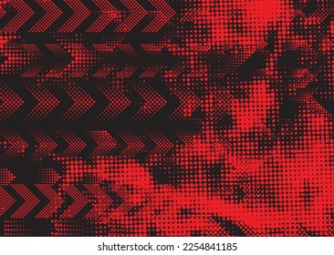 Glitchverzerrter grunge Hintergrund . Rauschen zerstörte Textur. Trendy Defaultformen . Grunge Textur. Distressed effect .Vector formt mit einer duo-ton-halftone-Punkte-Siebdruckstruktur.
