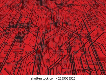 Glitch distorted grunge background . Noise destroyed texture . Trendy defect error shapes . grunge texture . Distressed effect .Vector shapes with a duo tone halftone dots screen print texture.