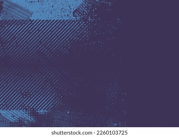 Glitch distorted grunge background . Noise destroyed texture . Trendy defect error shapes . grunge texture . Distressed effect .Vector shapes with a duo tone halftone dots screen print texture.