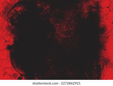 Glitch distorted grunge background . Noise destroyed texture . Trendy defect error shapes . grunge texture . Distressed effect .Vector shapes with a duo tone halftone dots screen print texture.
