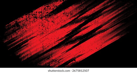 Glitzer verzerrter farbiger Hintergrund. Lärm zerstörte Textur. Rote Rasterpunkte blaues Farbmuster Farbverlauf farbige Textur Hintergrund
