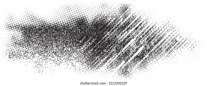 Glitch verzerrte Grunge-Schicht . Rauschen zerstörte Textur. Trendy Defaultformen . Overlay Grunge Textur . Distressed effect .Vector formt mit einer Siebdrucktextur mit Halbton-Punkten.