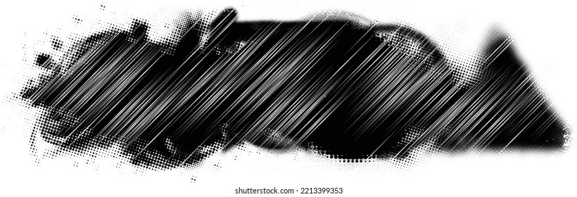 Glitch distorted grunge layer  . Noise destroyed texture . Trendy defect error shapes . Overlay grunge texture . Distressed effect .Vector shapes with a halftone dots screen print texture.