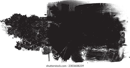 Capa de grifo distorsionada con destello. El ruido destruyó la textura. Formas de error de defecto de moda . Textura de fondo. Efecto perturbado .Formas vectoras con una textura de impresión de pantalla de puntos de medio tono.