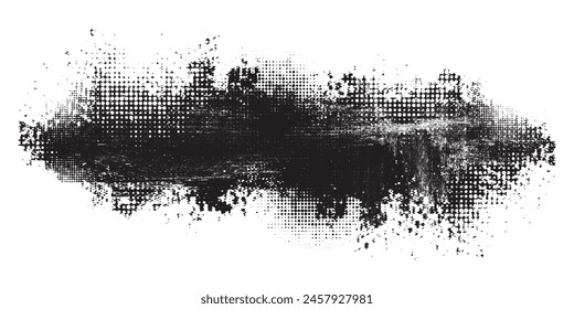 Glitch distorted grunge layer . Noise destroyed texture . Trendy defect error shapes