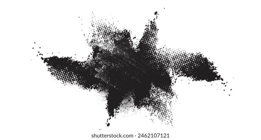 Glitch distorted grunge layer . Noise destroyed texture . Trendy defect error shapes