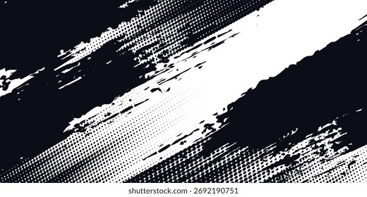 Glitch distorted grunge overlay. Noise-damaged texture. Trendy deformed glitch shape. eps 10.