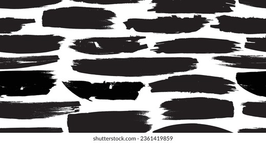 Glitch distorted grungy abstract forms . Brush strokes seamless pattern texture. Grange shapes .Grunge textured . Vector shapes with brush strokes .Screen print endless pattern texture