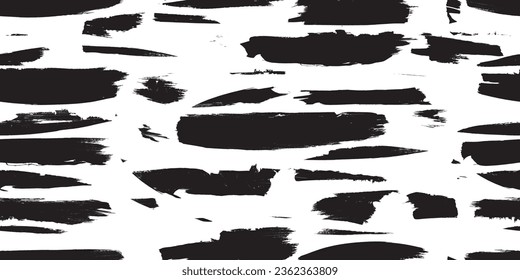 Glitch verzerrte grungy abstrakte Formen . Pinselstriche nahtlose Musterkombination. Grange Formen .Grunge strukturiert. Vektorformen mit Pinselstrichen .Siebdruck-Endlosmuster-Textur