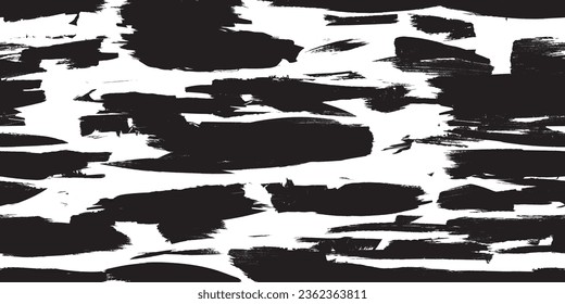 Glitch distorted grungy abstract forms . Brush strokes seamless pattern texture. Grange shapes .Grunge textured . Vector shapes with brush strokes .Screen print endless pattern texture