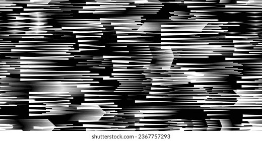 Glitch distorted grungy abstract forms . Halftone dots seamless pattern texture. Grange shapes .Grunge textured . Vector shapes with half tone dots .Screen print endless pattern texture