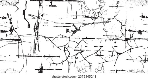 Glitch distorted grungy abstract forms . Halftone dots seamless pattern texture. Grange shapes .Grunge textured . Vector shapes with scratches and cracks  .Screen print endless pattern texture