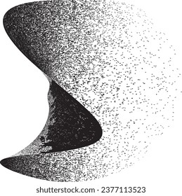 Formas abstractas de grisco distorsionadas. El blob forma orgánico. Plantilla para presentación, banner . Forma fluida aislada .Grunge texturado. Formas vectoriales líquidas con textura granulada .Textura de impresión de pantalla
