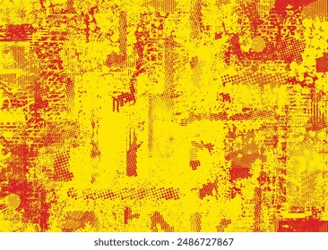Glitch verzerrte grungy abstrakte Formen. Nahtlose Muster-Textur von Cyber Punk. Halbtonpunkte. Futuristischer Hintergrund. Glitched Formen mit Punkten und Linien. Screen Print Endlosmuster Textur