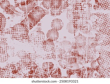 Glitch distorsionó formas abstractas sucias . Textura de patrón de punk cibernético. Halftone dots .Futuristic fondo . Formas fallidas con puntos y líneas. Textura del patrón de impresión de pantalla