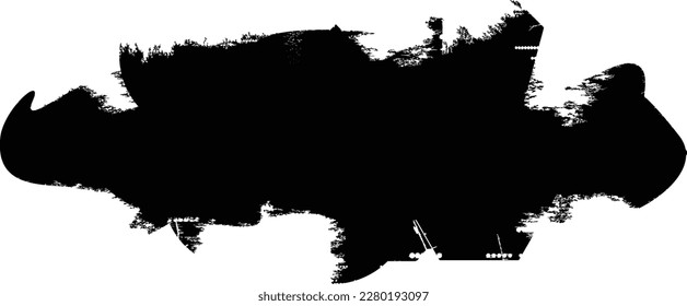 Glitch distorted grungy isolated banner . Design element for brochure, social media, posters, flyers. Overlay texture.Textured banner with Distress effect .Vector halftone dots . Screen print texture