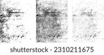 Glitch distorted grungy isolated layers . Design element for brochure, social media, posters, flyers. Overlay texture.Textured banner with Distress effect .Vector halftone dots . Screen print texture