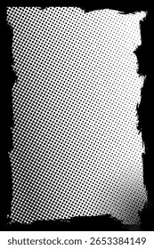 Glitch distorcido camadas de isolamento grungy. Plano de fundo de sobreposição de impressão de vetor de meio-tom Grunge