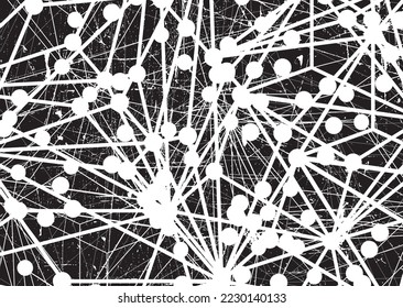 El brillo distorsionó la textura de grano de superposición de grises. Fondo tecnológico brillante y texturizado. Efecto de impresión de pantalla .Fondo de superposición vectorial con una textura de impresión de pantalla de puntos de medio tono.