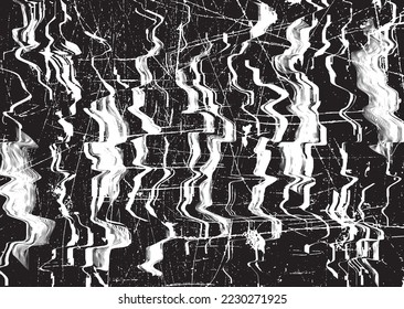 El brillo distorsionó la textura de grano de superposición de grises. Fondo tecnológico brillante y texturizado. Efecto de impresión de pantalla .Fondo de superposición vectorial con una textura de impresión de pantalla de puntos de medio tono.