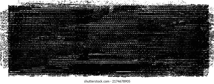 Glitch distorted grungy shape . Noised grange texture. Textured and glitched shapes .Grunge texture. Screen print and noise effect .Vector overlay background with a halftone dots screen print texture.