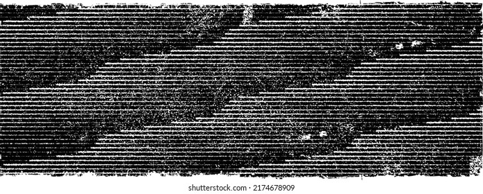 Glitch distorted grungy shape . Noised grange texture. Textured and glitched shapes .Grunge texture. Screen print and noise effect .Vector overlay background with a halftone dots screen print texture.