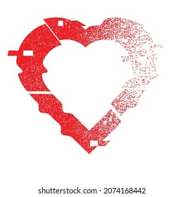 1,729 Distorted Heart Images, Stock Photos & Vectors | Shutterstock