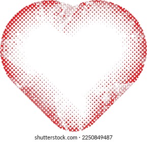 Glitch distorted heart shape . Minimal art design . Noise destroyed heart logo . Trendy defect error shapes . Glitched frame .Broken effect . Grunge texture . Distress effect .vector
