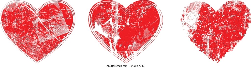 Glitch distorted heart shape . Minimal art design . Noise destroyed heart logo . Trendy defect error shapes . Glitched frame .Broken effect . Grunge texture . Distress effect .vector