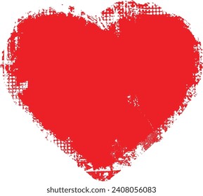 Glitch distorted heart shape . Minimal art design . Noise destroyed heart logo . Trendy defect error shapes . Glitched frame .Broken effect . Grunge texture . Distress effect .vector