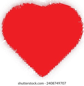 Glitch distorted heart shape . Minimal art design . Noise destroyed heart logo . Trendy defect error shapes . Glitched frame .Broken effect . Grunge texture . Distress effect .vector