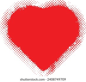 Glitch distorted heart shape . Minimal art design . Noise destroyed heart logo . Trendy defect error shapes . Glitched frame .Broken effect . Grunge texture . Distress effect .vector
