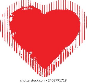 Glitch distorted heart shape . Minimal art design . Noise destroyed heart logo . Trendy defect error shapes . Glitched frame .Broken effect . Grunge texture . Distress effect .vector