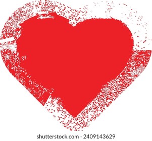 Glitch distorted heart shape . Minimal art design . Noise destroyed heart logo . Trendy defect error shapes . Glitched frame .Broken effect . Grunge texture . Distress effect .vector