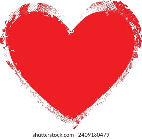 Glitch distorted heart shape . Minimal art design . Noise destroyed heart logo . Trendy defect error shapes . Glitched frame .Broken effect . Grunge texture . Distress effect .vector