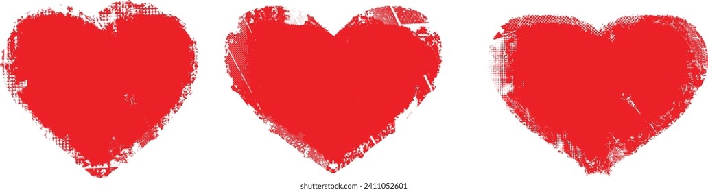 Glitch distorted heart shape . Minimal art design . Noise destroyed heart logo . Trendy defect error shapes . Glitched frame .Broken effect . Grunge texture . Distress effect .vector