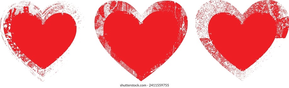 Glitch distorted heart shape . Minimal art design . Noise destroyed heart logo . Trendy defect error shapes . Glitched frame .Broken effect . Grunge texture . Distress effect .vector