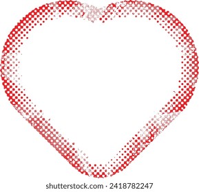 Glitch distorted heart shape . Minimal art design . Noise destroyed heart logo . Trendy defect error shapes . Glitched frame .Broken effect . Grunge texture . Distress effect .vector