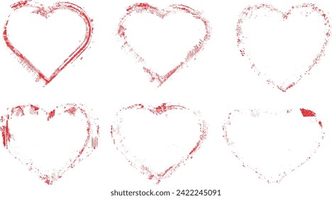 Glitch distorted heart shape . Minimal art design . Noise destroyed heart logo . Trendy defect error shapes . Glitched frame .Broken effect . Grunge texture . Distress effect .vector