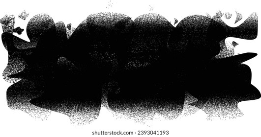 Glitch distressed grungy abstract forms . Blob shape organic. Screen print texture. Template for presentation, banner . Fluid  shape .Grunge textured . Liquid vector shapes with  distress texture .