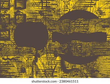 Glitch distressed grungy isolated layers . Design element for brochure, social media, posters, flyers. Overlay texture.Textured banner with Distress effect .Vector halftone dots . Screen print texture