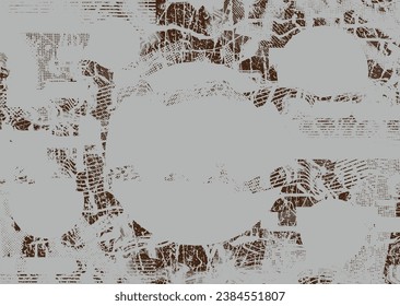 Glitch distressed grungy isolated layers . Design element for brochure, social media, posters, flyers. Overlay texture.Textured banner with Distress effect .Vector halftone dots . Screen print texture