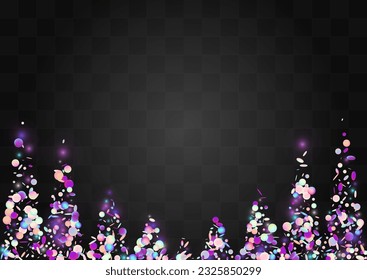 Glitch Dot Effect Vector Transparent Background. Blur Luxury Circle Texture. Decoration Backdrop. Hologram Celebrate Card.