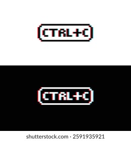 glitch effect ctrl C, ctrl V  8 bit button  Pixel art 8-bit for game