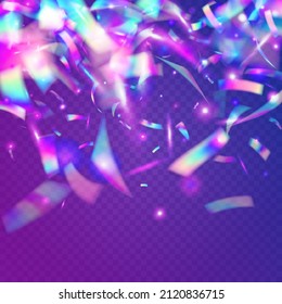 Efecto Glitch. Disco Vaporwave Sunlight. Fóleo festivo. Diseño difuso. Fondo del Arcoiris. Cristal Art. Tinsel brillante rosado. Efecto Glitch púrpura